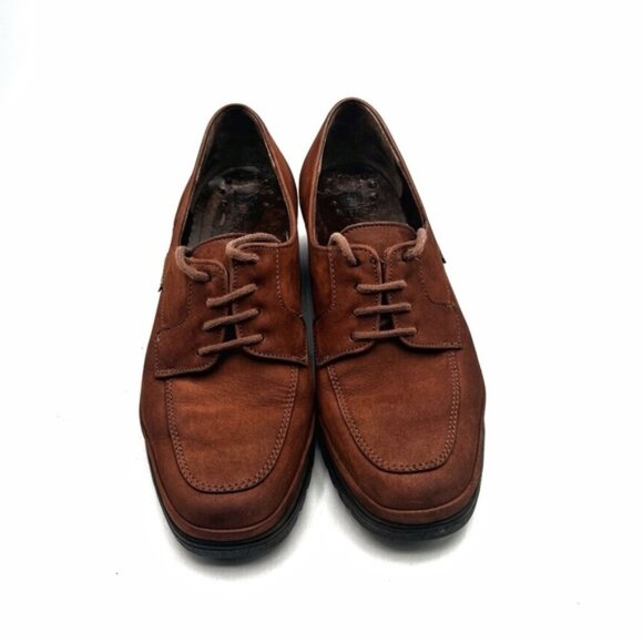 Mephisto Womens Moc Toe Lace Up Shoes Brown Nubuck Leather US 6.5 - Picture 2 of 11